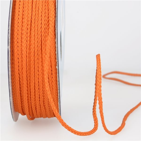 Bobine 30m cordelière polyester 4mm orange - Photo n°1