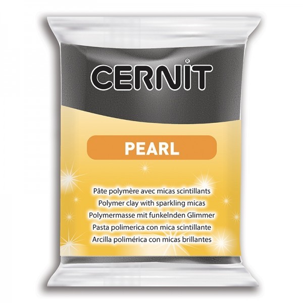 1 pain 56g pate Cernit Pearl Noir Ref 100 - Photo n°1