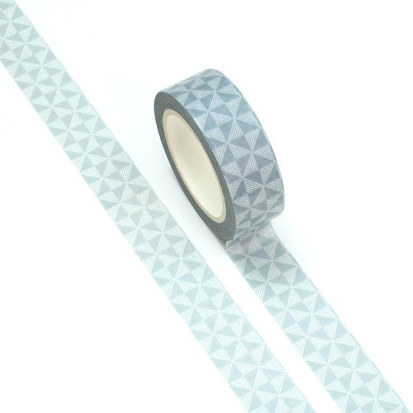 Masking tape forme géométrique verte 15mm x 10m - Photo n°2