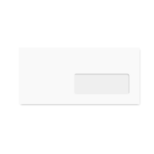 Enveloppes C6/5 à fenêtre - 114 x 229 mm - Blanc - Photo n°1