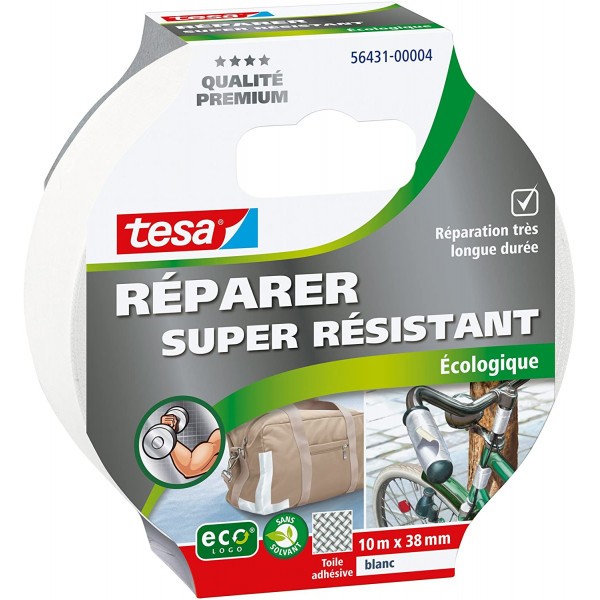 Ruban adhésif réparer super résistant Tesa écologique 10m x 38mm - Photo n°1