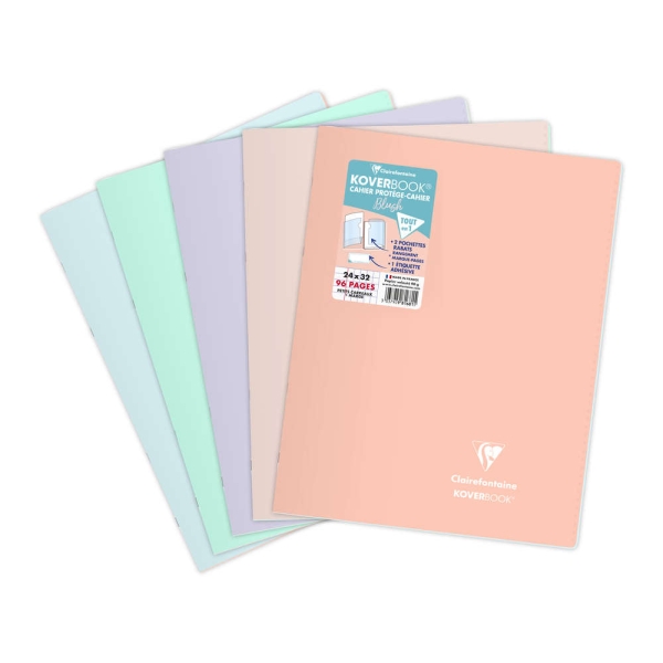 Cahier Koverbook Blush 24 x 32 cm 96 pages 5x5+M - Clairefontaine - Photo n°1