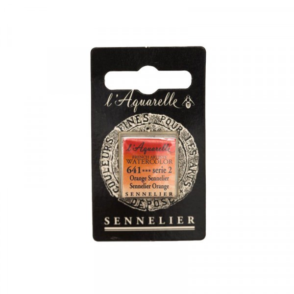 Aquarelle Extra-Fine 1/2 Godet Orange Sennelier Sennelier - Photo n°1