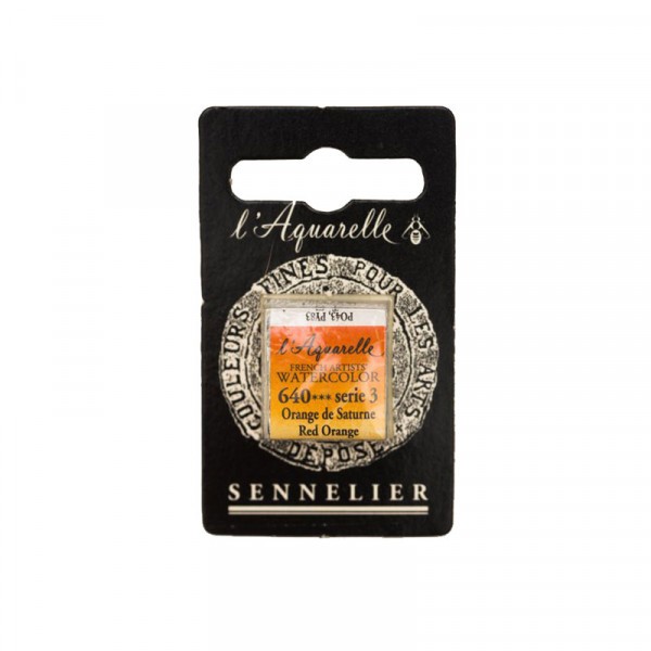Aquarelle Extra-Fine 1/2 Godet Orange de Saturne Sennelier - Photo n°1