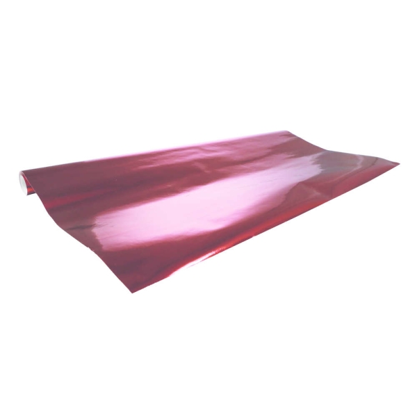 Feuille d'alu pour bricolage - 700 mm x 2 m - Rouge - Photo n°1