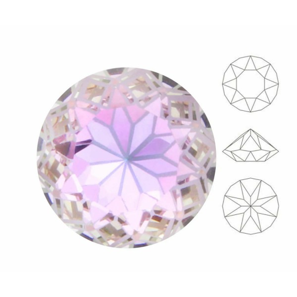 4pcs Izabaro Crystal Mandala Crystal Vitrail Light 001mvl Round Chaton Glass Crystal 1088 Izabaro St - Photo n°1