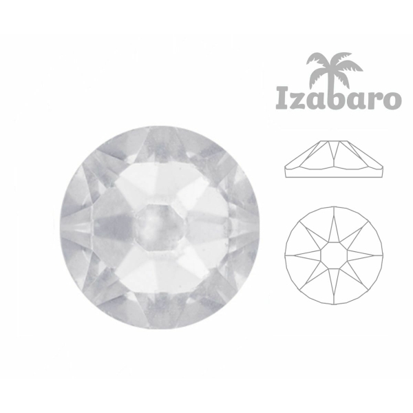 144pcs Izabaro Crystal Crystal 001 Round Chaton Rose Hotfix Ss10 Cristaux de verre de 2,8 mm 2088 Iz - Photo n°2