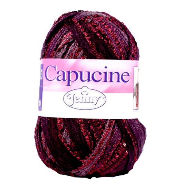 Fil à tricoter Jenny - CAPUCINE fil 150g - 74% acrylique 26% polyester - Fil à écharpes fantaisie - Photo n°1