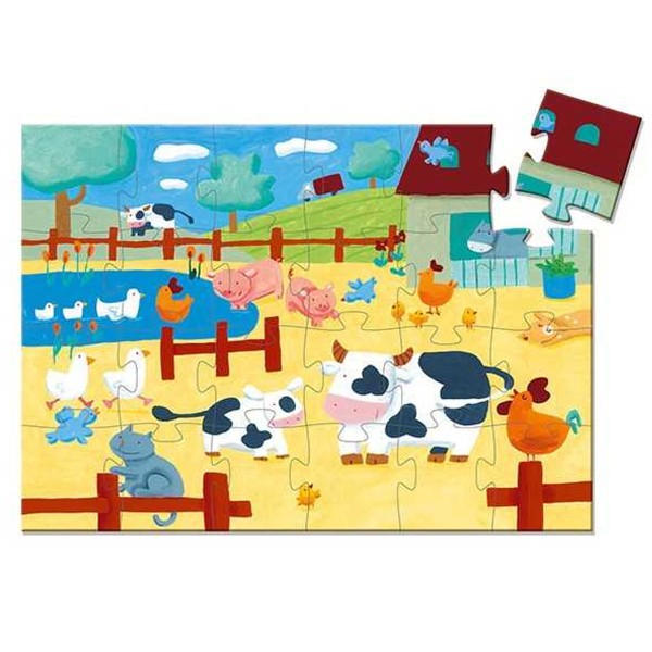Puzzle Djeco - Les Vaches à la ferme - 24 pcs - Photo n°2