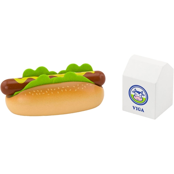 Hot dog et lait VIGA - 2 pièces/ 1 set - Photo n°1