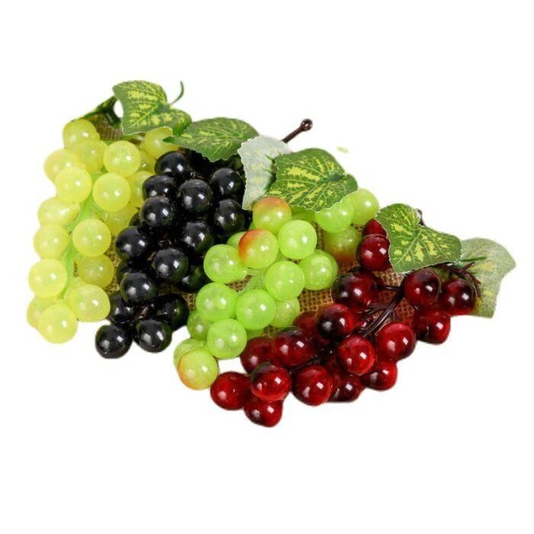 Grappes De Raisins Artificiels, Grappe, Faux, Fruits Faux, Bol De Remplissage, Fleurs, 22 Baies, Bri - Photo n°1