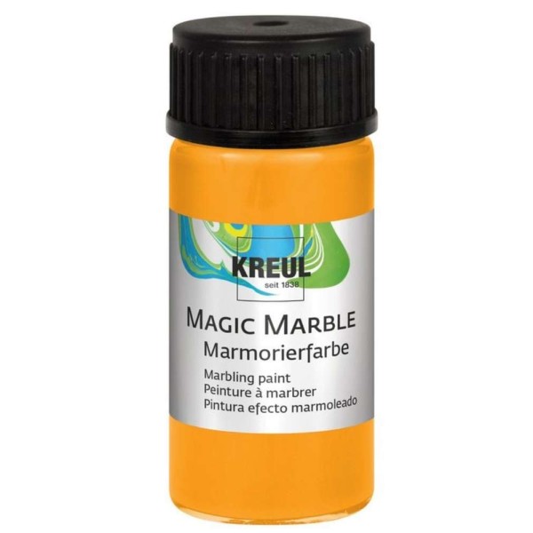 Peinture à marbrer Magic Marble - 20 ml - Orange néon - C. Kreul - Photo n°1