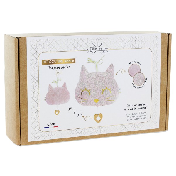 Kit Couture - Peluche musicale Liberty Rose - Chat - Photo n°1