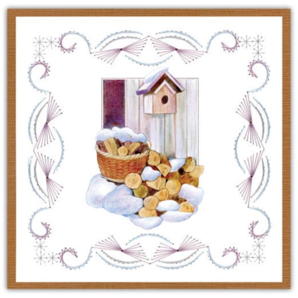 Stitch and do 168 - kit Carte 3D broderie - Charme de l'hiver - Photo n°3