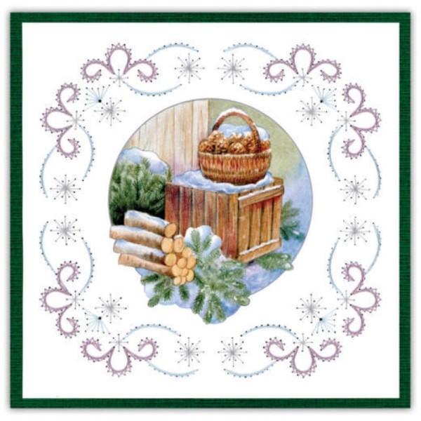 Stitch and do 168 - kit Carte 3D broderie - Charme de l'hiver - Photo n°4