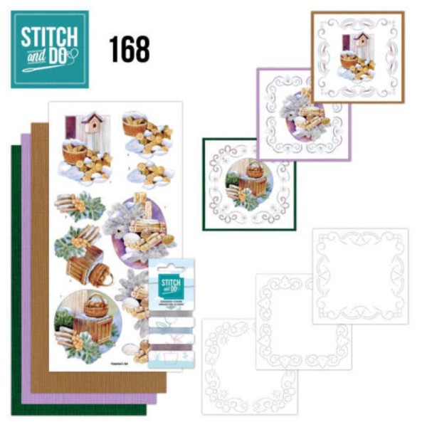 Stitch and do 168 - kit Carte 3D broderie - Charme de l'hiver - Photo n°1