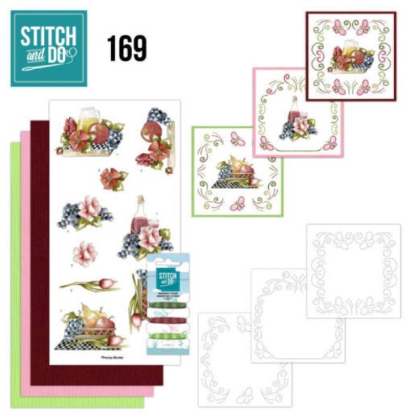 Stitch and do 169 - kit Carte 3D broderie - Fleurs et grappes - Photo n°1