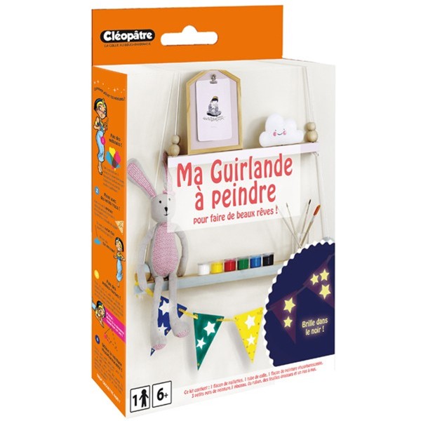 Kit créatif enfant - Guirlande à peindre - 1 pce - Photo n°1