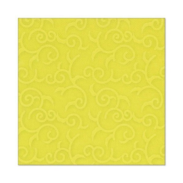 Serviettes ROYAL Collection pliage 1/4 40 cm x 40 cm jaune