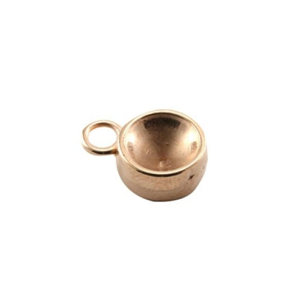 Sertissure support breloque charms pendentif pour strass swarovski ss39 rose gold - Photo n°1