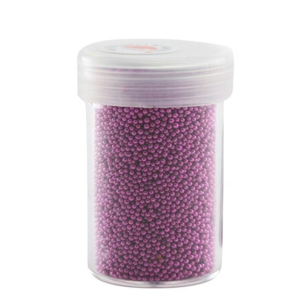 Tube 22 gr microbilles 0.8-1 mm violet pour globe en verre ou autre moyen - Photo n°1