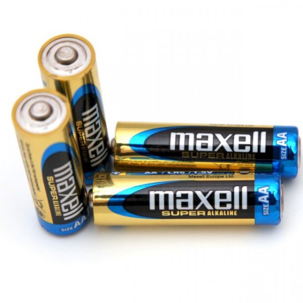 4 piles AA LR6 Maxell Super Alkaline - Photo n°2