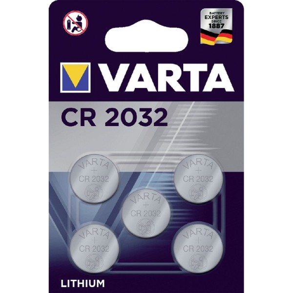 Pile bouton au lithium ''Electronics'' CR2032, pack de 5 - Photo n°1