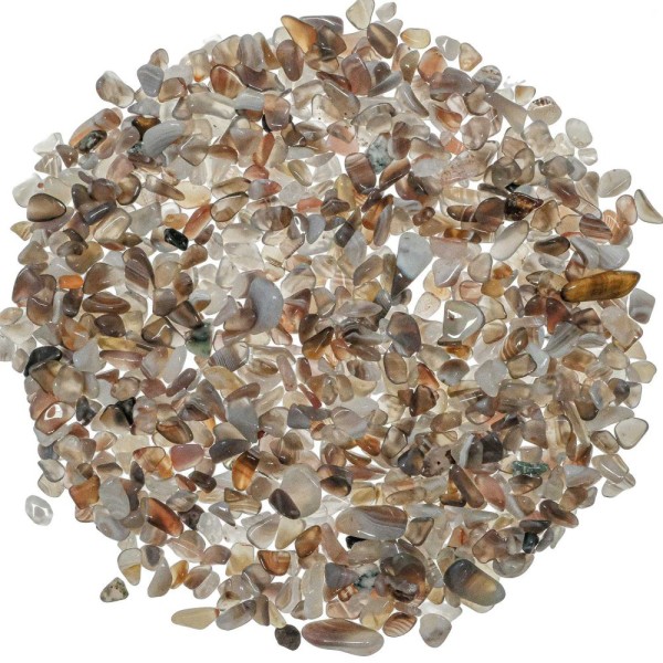 Mini pierres roulées agate de Botswana - 5 à 10 mm - 100 grammes. - Photo n°2