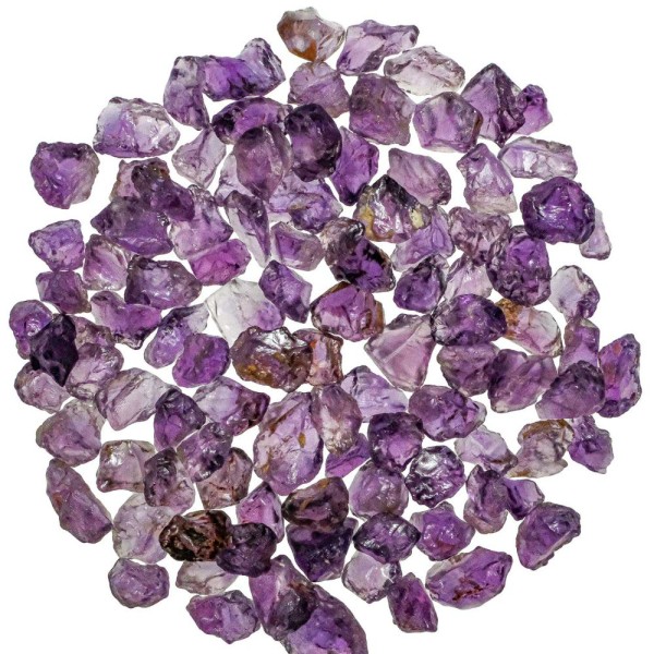 Petites pierres brutes améthyste - 1 à 2 cm - 100 grammes. - Photo n°2