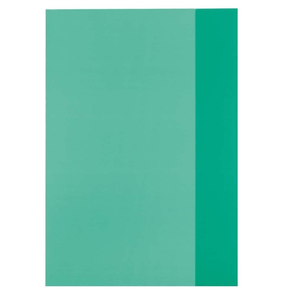 Protège-cahier - A4 - en PP - Vert transparent - Photo n°1