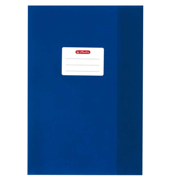 Protège-cahier - A4 - en PP - Gaufré (raphia) - Bleu foncé - Photo n°1