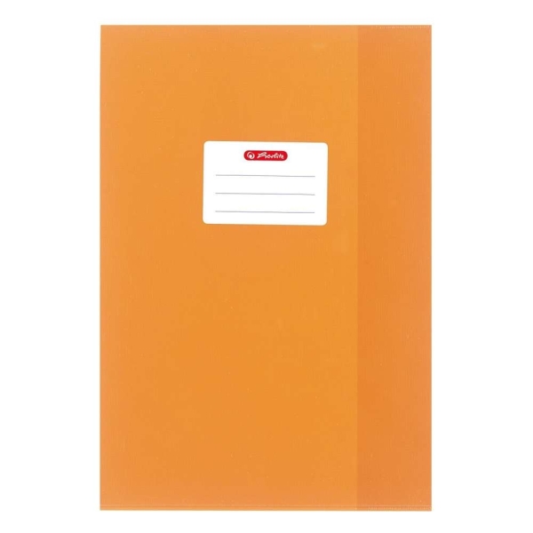Protège-cahier - A4 - en PP - Gaufré (raphia) - Orange - Photo n°1