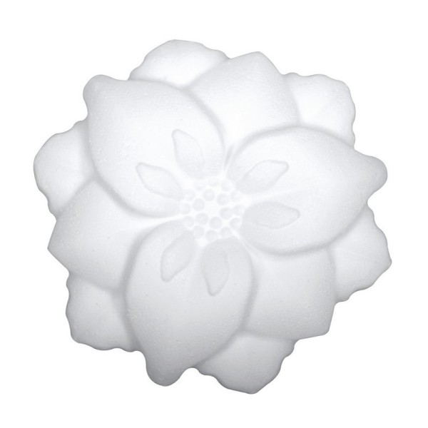 Fleur 2D à plusieurs pétales, Dahlia en polystyrène, diam. 14 cm - Photo n°1
