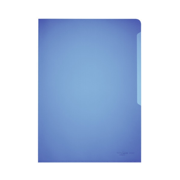 Pochette coin - A4 -  PP 0,12 mm - Bleu - Photo n°1