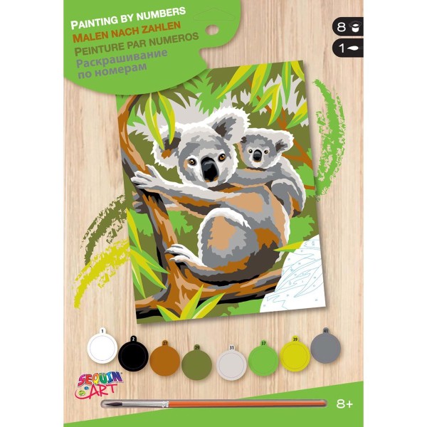 Peinture par numéros - Koala - 22,5 x 30,2 cm - Photo n°1