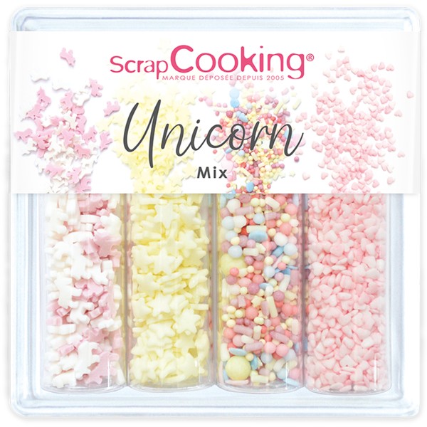 Décors en sucre - Unicorn Mix - 60 g - 4 pcs - Photo n°1