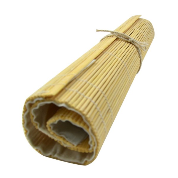 Natte bambou avec poche pour pinceaux 36x36 cm - Photo n°4