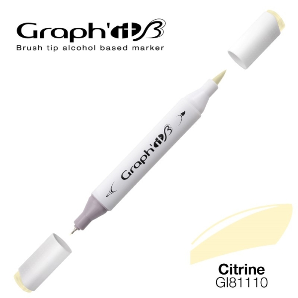 Graph'it brush marqueur à alcool 1110 - Citrine - Photo n°1