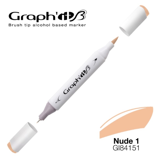 Graph'it brush marqueur à alcool 4151 - Nude 1 - Photo n°1