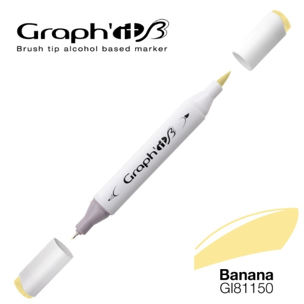 Graph'it brush marqueur à alcool 1150 - Banana - Photo n°1