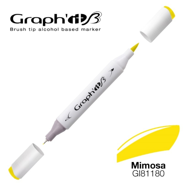 Graph'it brush marqueur à alcool 1180 - Mimosa - Photo n°1