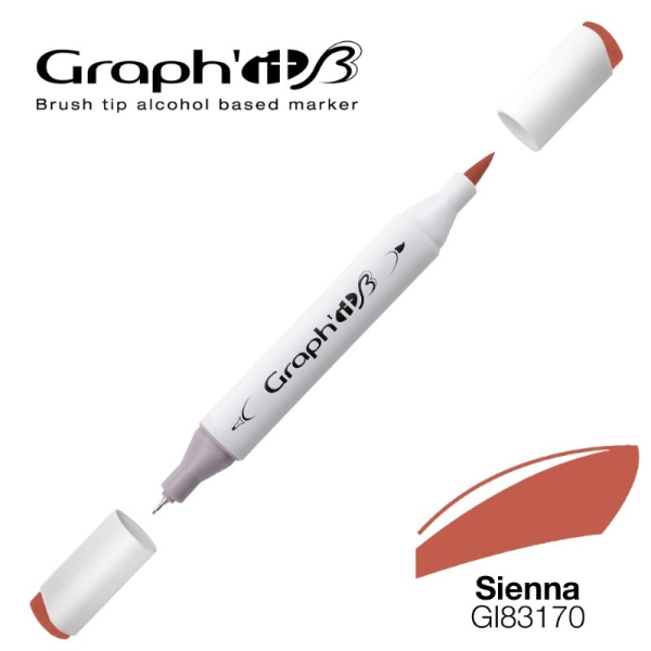 Graph'it brush marqueur à alcool 3170 - Sienna - Photo n°1