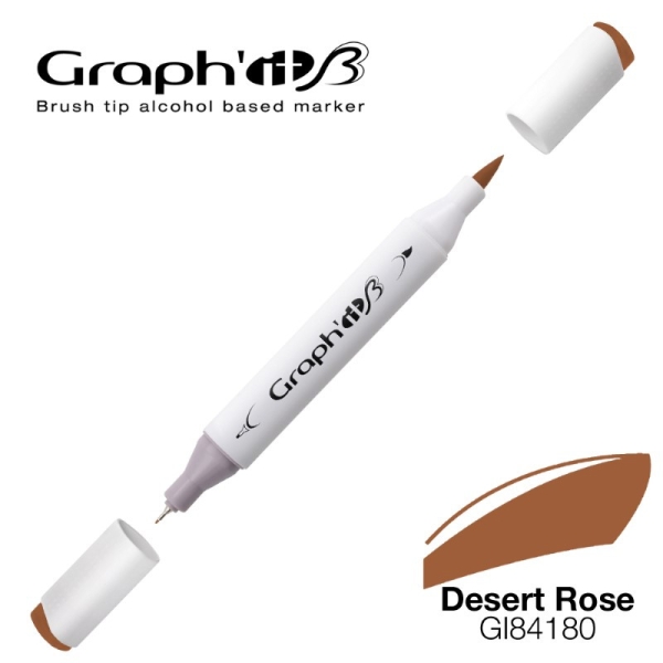 Graph'it brush marqueur à alcool 4180 - Desert rose - Photo n°1