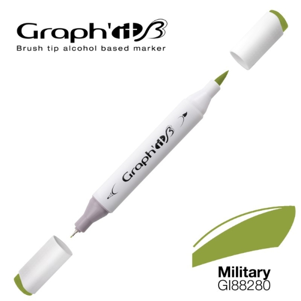Graph'it brush marqueur à alcool 8280 - Military - Photo n°1