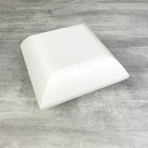 Socle Coussin en polystyrène blanc, Largeur 15 cm x Epais. 7cm, 28 kg/ m3, dummy pour centre de tabl - Photo n°1