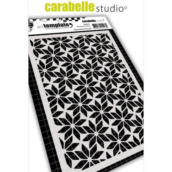 Pochoir art template fleurs géométriques - Carabelle studio - Photo n°1
