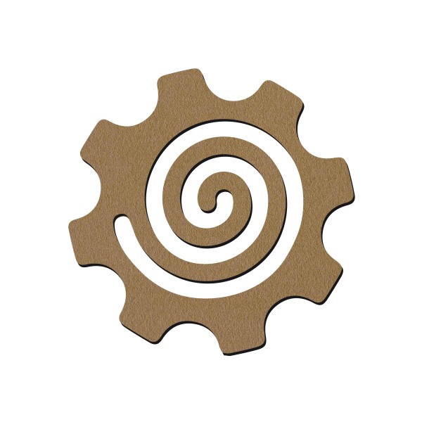 Spirale en bois pour tableau d'activités - 10 cm - Photo n°1