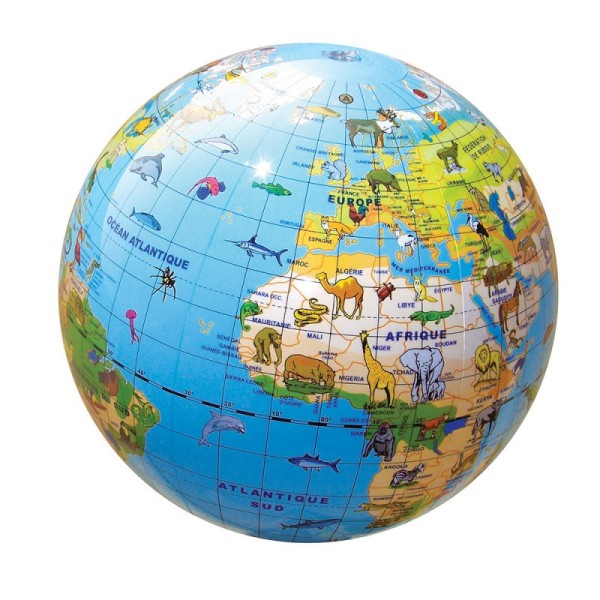 Globe gonflable Animaux 30cm - Photo n°4