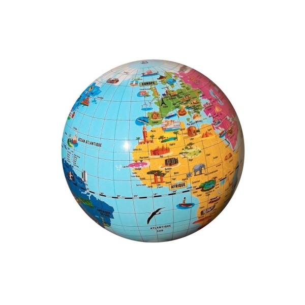 Globe gonflable 42cm Merveilles du Monde - Photo n°1