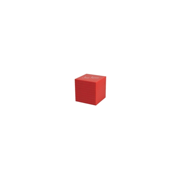 Cube de 1000 rouge base 10 plastique - Photo n°2